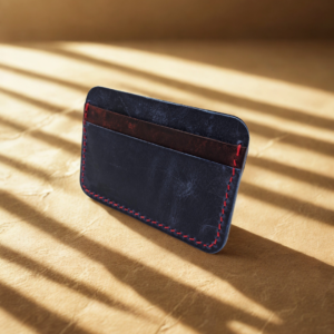 Cardholder - Crimson and ocean